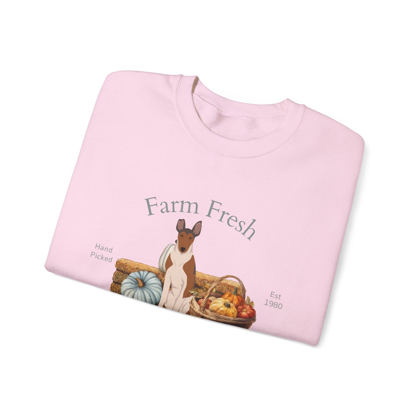 Smooth Collie Dog Fall Farm Fresh Unisex Heavy Blend Crewneck Sweatshirt