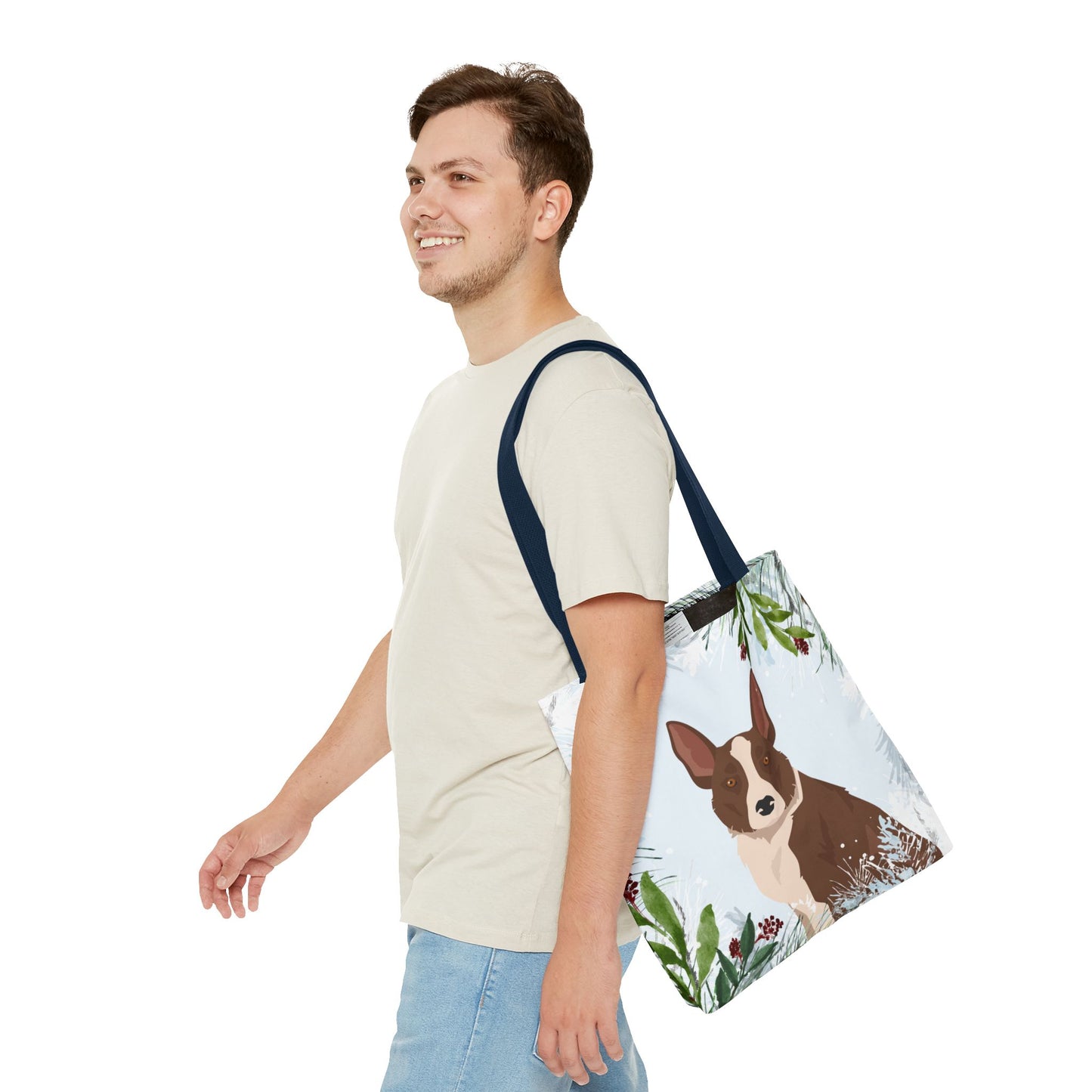 McNab Dog Christmas Holiday Tote Bag 16x16