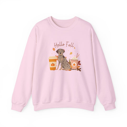 Catahoula Leopard Dog Fall Halloween Unisex Heavy Blend Crewneck Sweatshirt