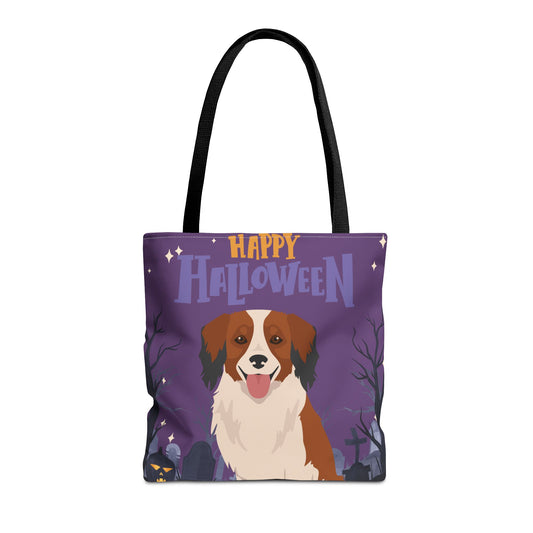 Kooikerhondje Dog Happy Halloween Tote Bag 16x16