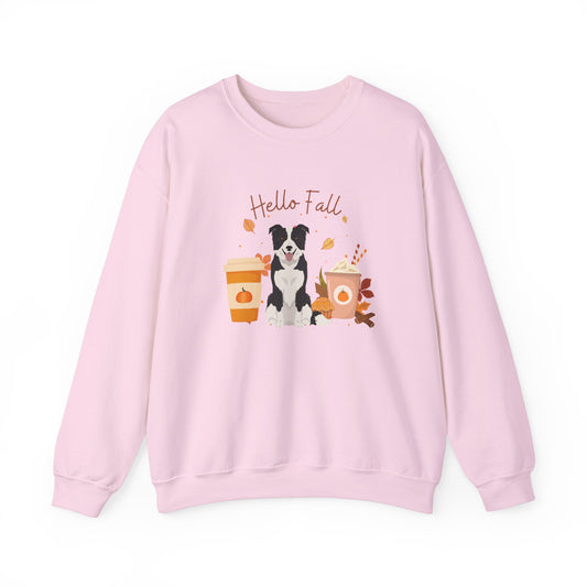 Border Collie Dog Fall Halloween Unisex Heavy Blend Crewneck Sweatshirt