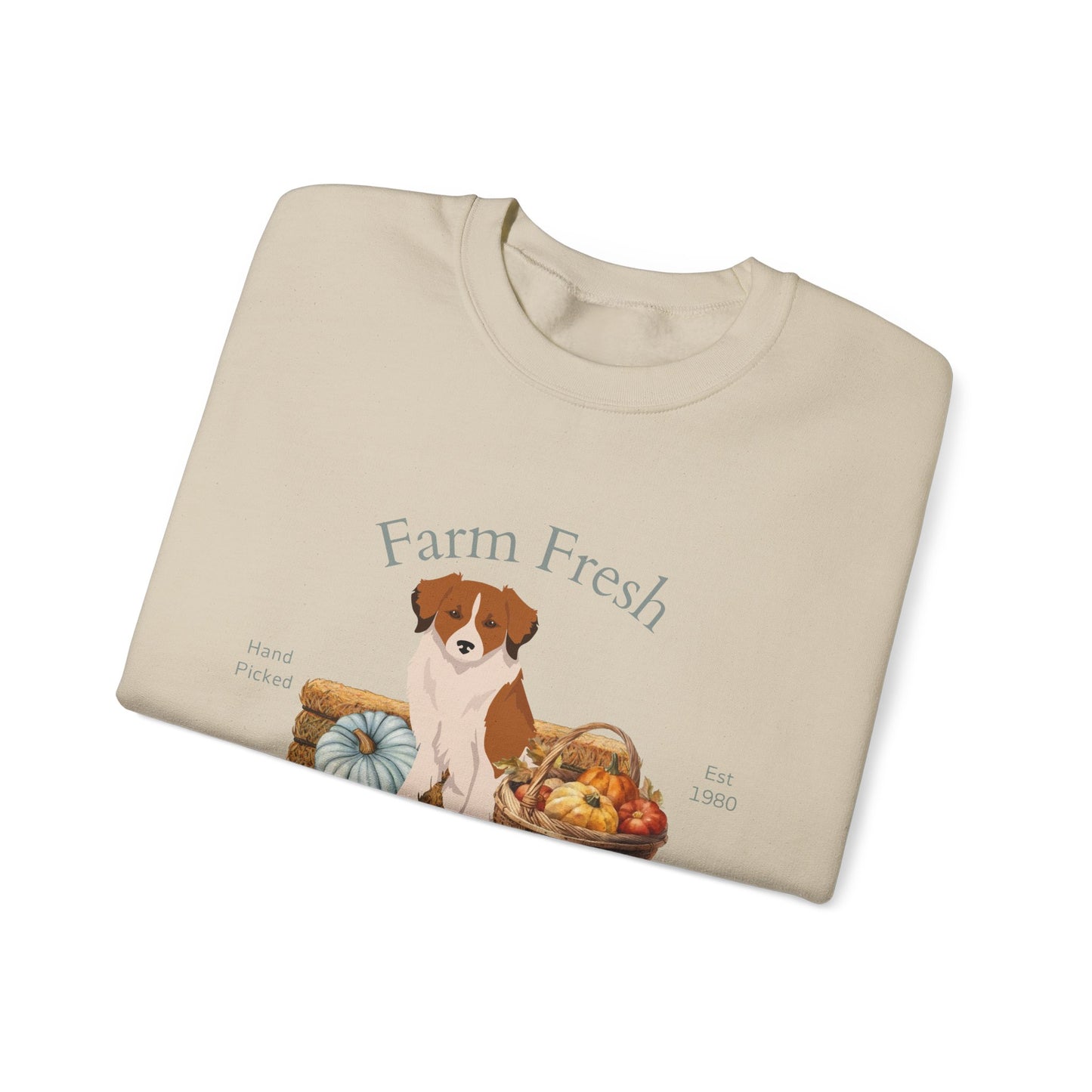 Kromfohrlander Dog Fall Farm Fresh Unisex Heavy Blend Crewneck Sweatshirt