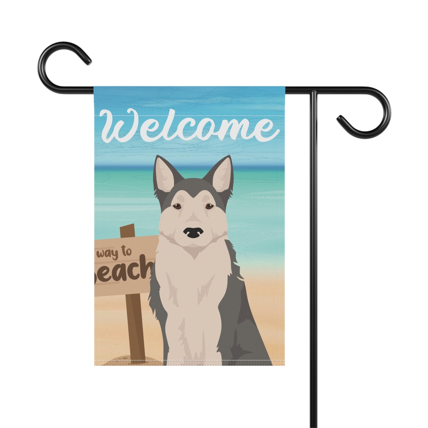 West Siberian Laika Dog Garden Flag