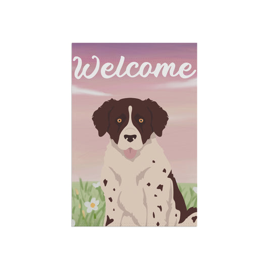 Wetterhoun Dog Welcome Garden Flag