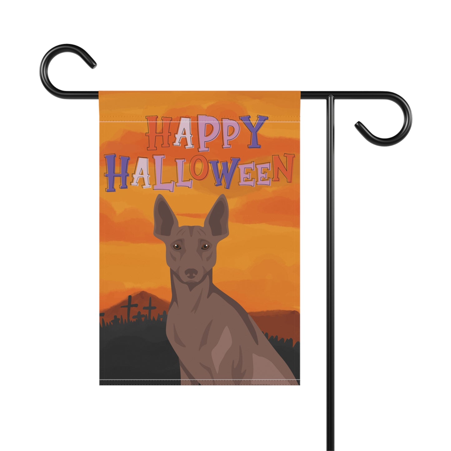 Peruvian Inca Orchid Dog Halloween Garden Flag