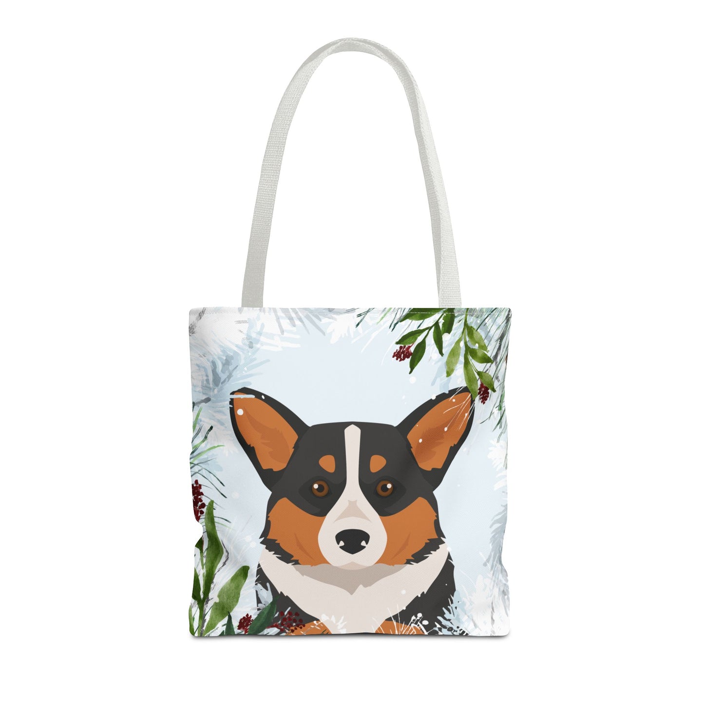 Pembroke Welsh Corgi Dog Christmas Holiday Tote Bag 16x16
