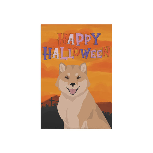 Hokkaido Dog Halloween Garden Flag