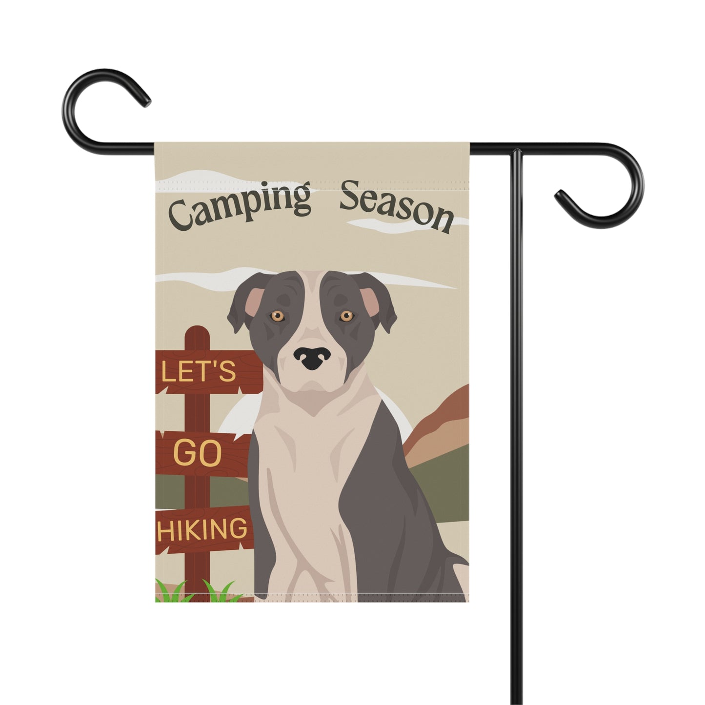 American Staffordshire Terrier Dog Camping Garden Flag