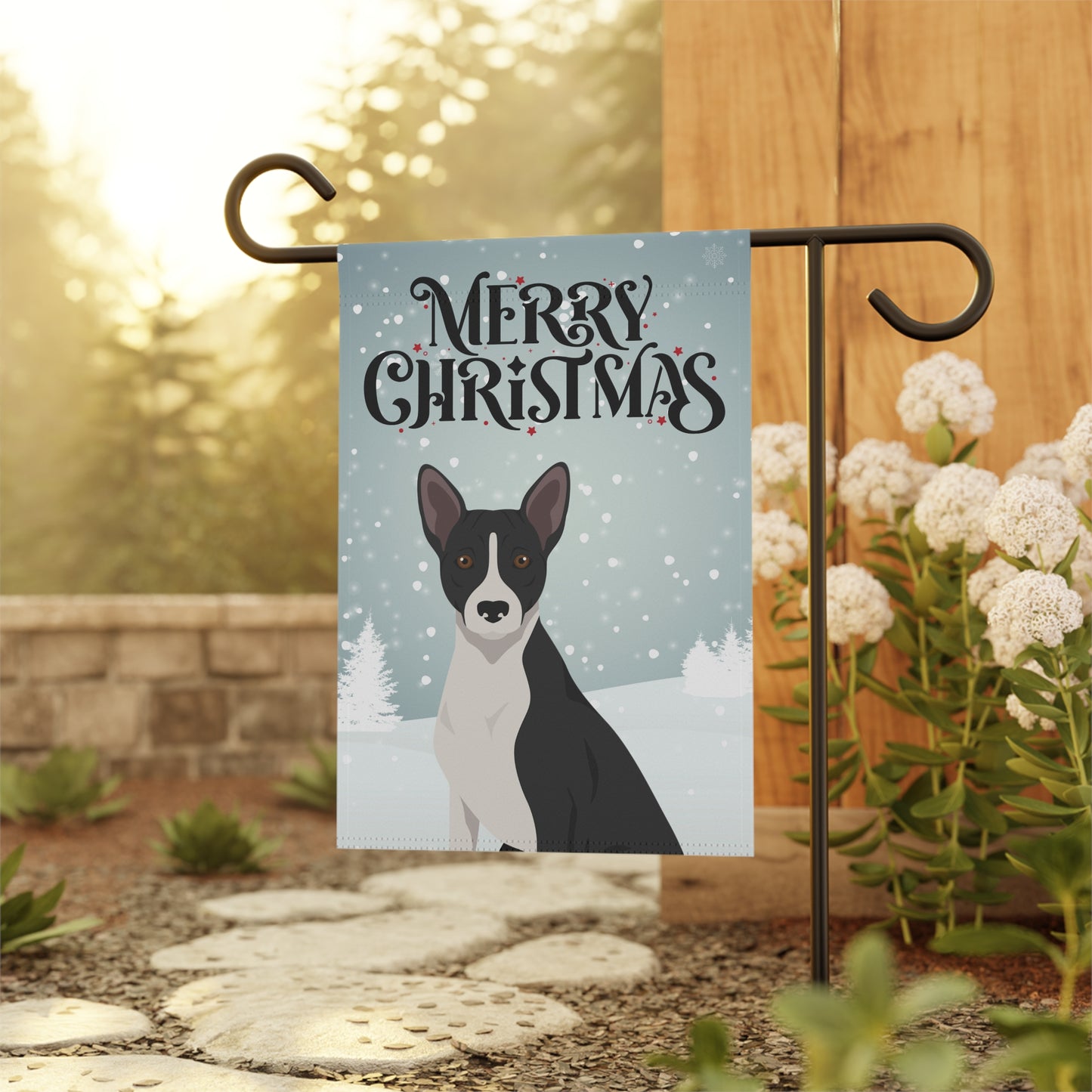 Basenji Dog Garden Flag