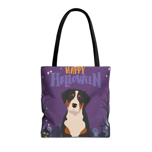 Greater Swiss Mountain Dog Dog Happy Halloween Tote Bag 16x16