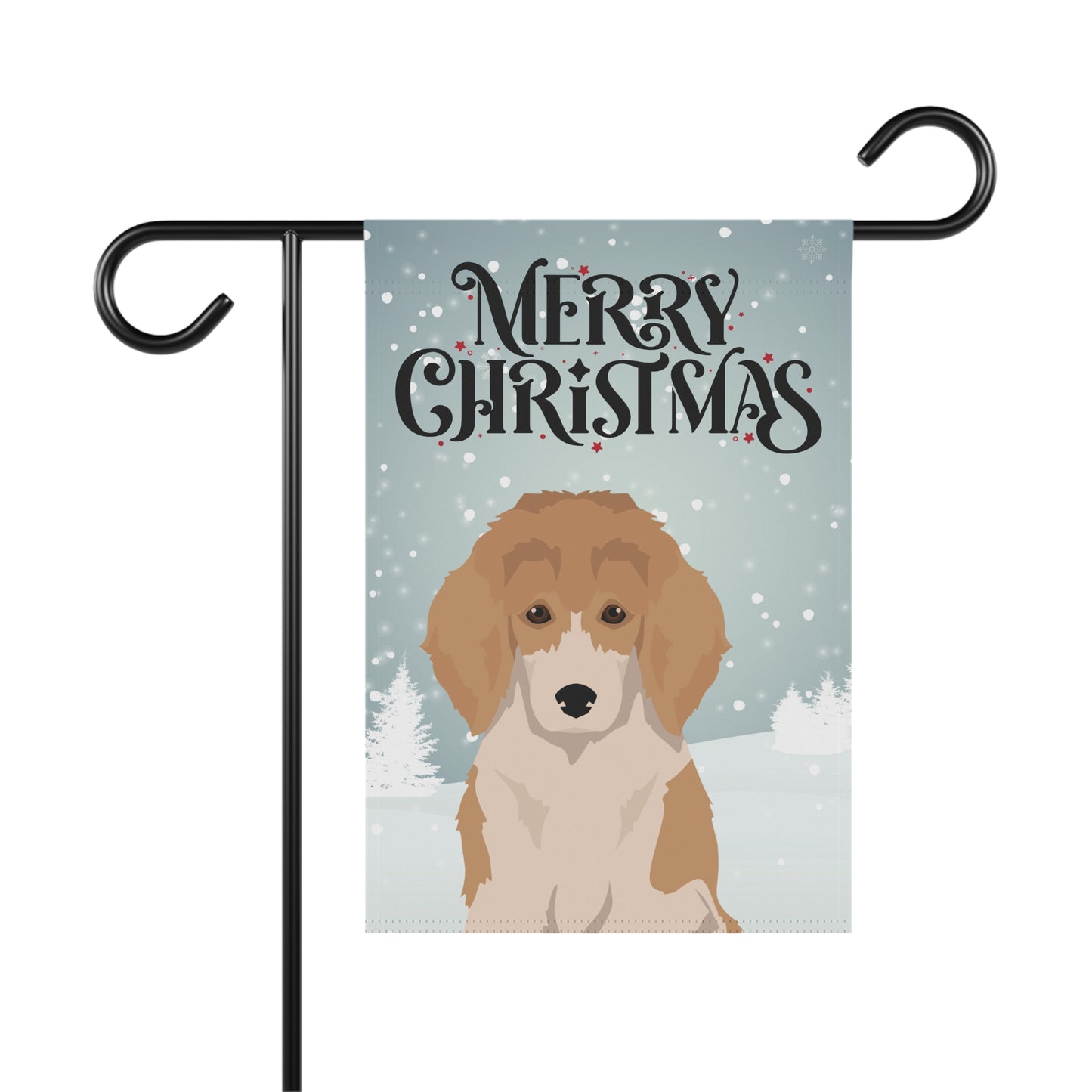 Standard Poodle Dog Garden Flag