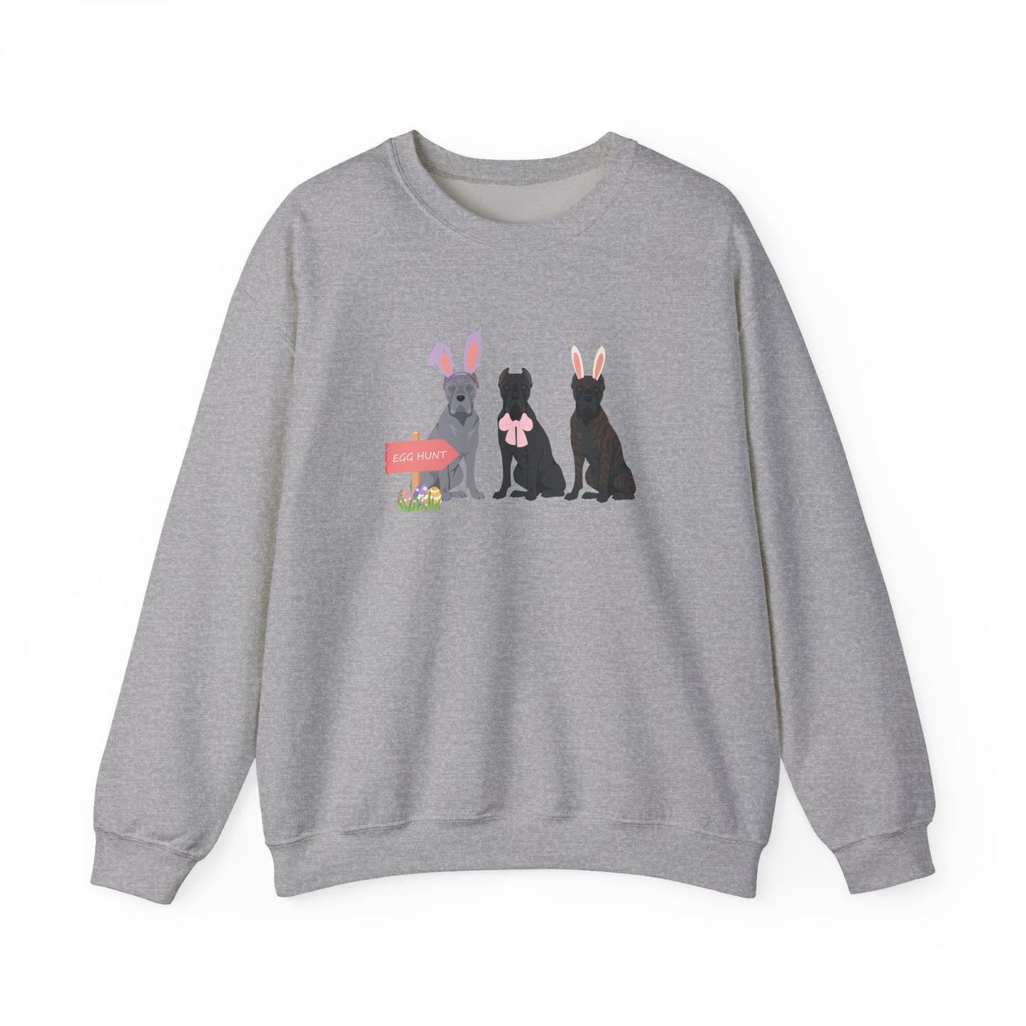 Cane Corso Dog Easter Unisex Heavy Blend Crewneck Sweatshirt, easter, Cute Dog Mom Gift