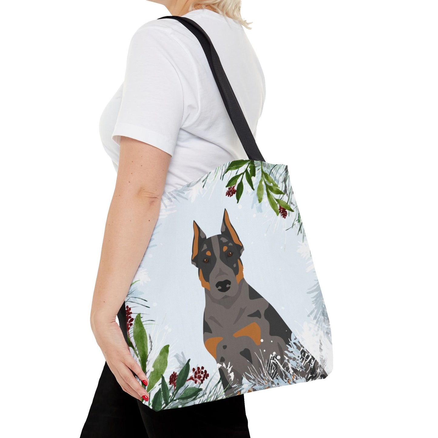 Beauceron Dog Christmas Holiday Tote Bag 16x16