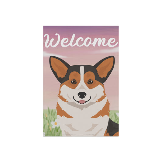 Pembroke Welsh Corgi Dog Welcome Garden Flag