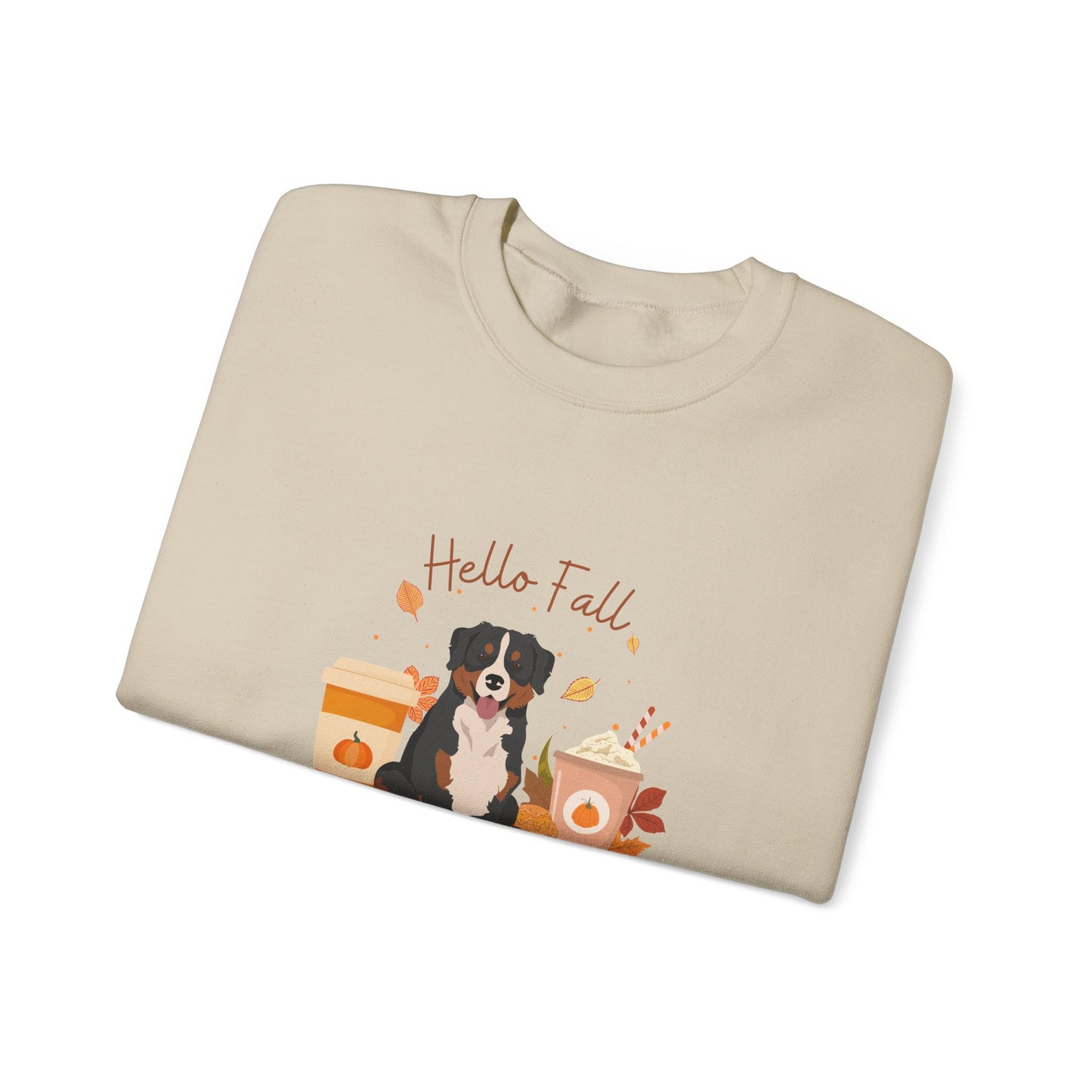 Bernese Mountain Dog Fall Unisex Heavy Blend Crewneck Sweatshirt