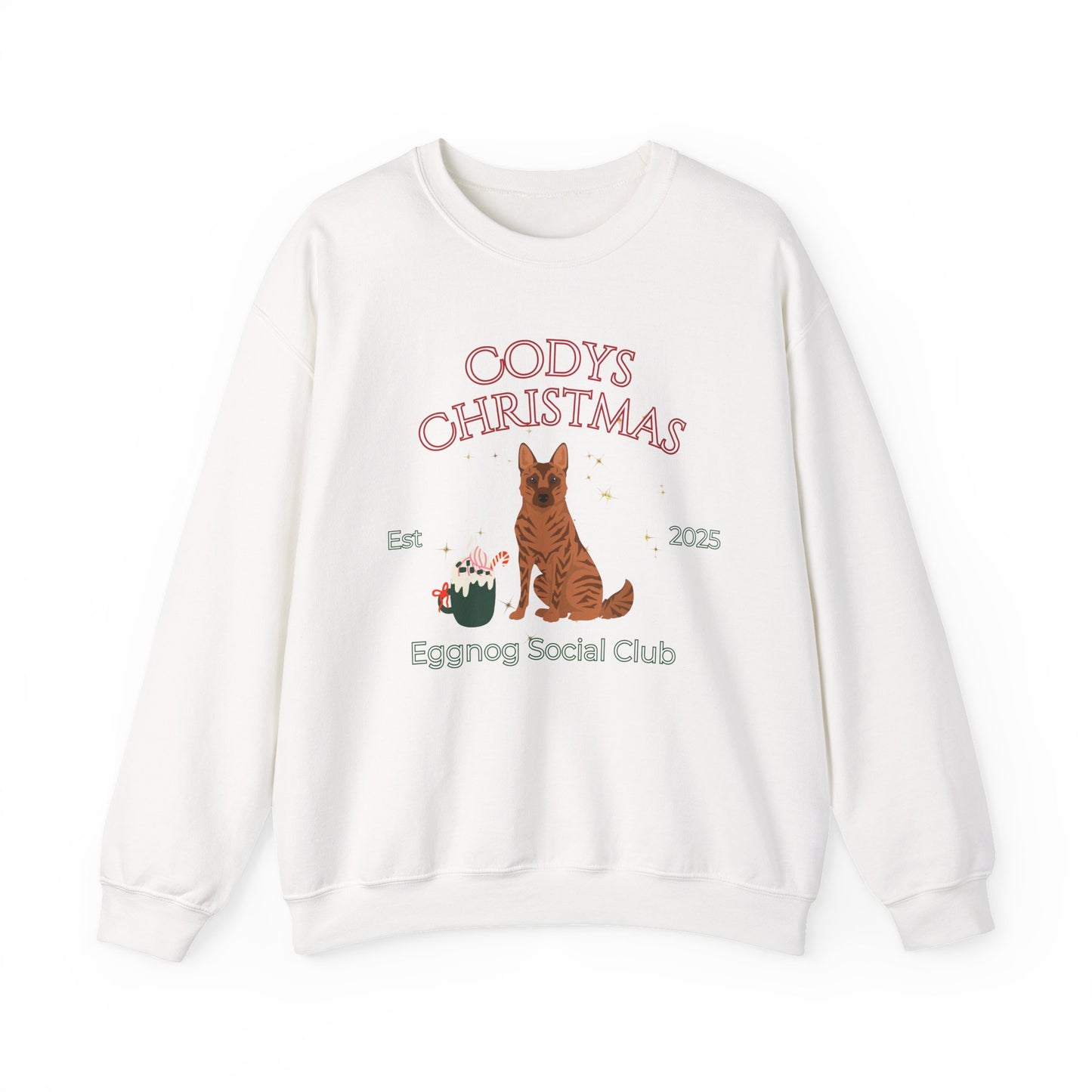 Kai Ken Dog Christmas Social Club Unisex Heavy Blend Crewneck Sweatshirt Custom Name