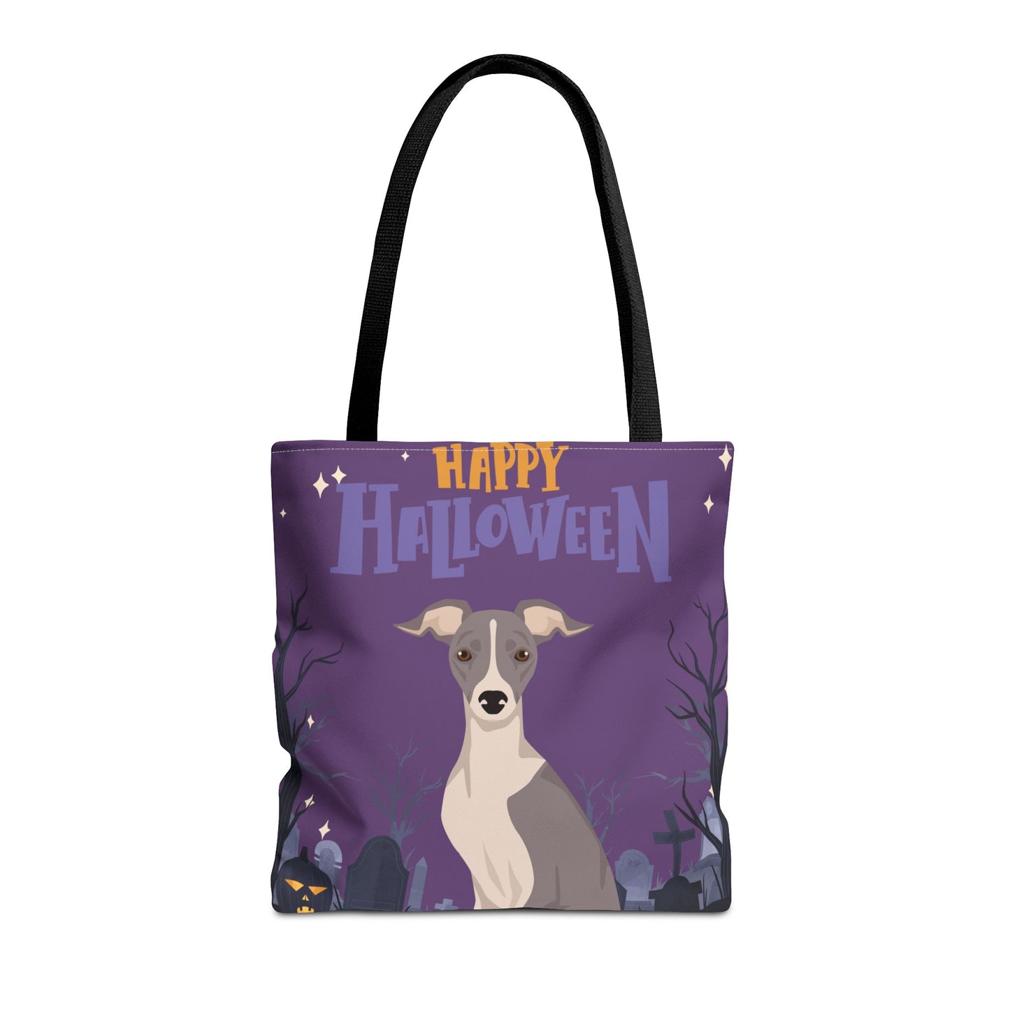 Italian Greyhound Dog Happy Halloween Tote Bag 16x16