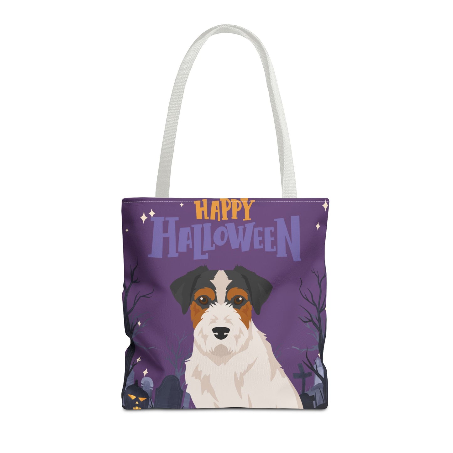Jack Russell Terrier Dog Happy Halloween Tote Bag 16x16