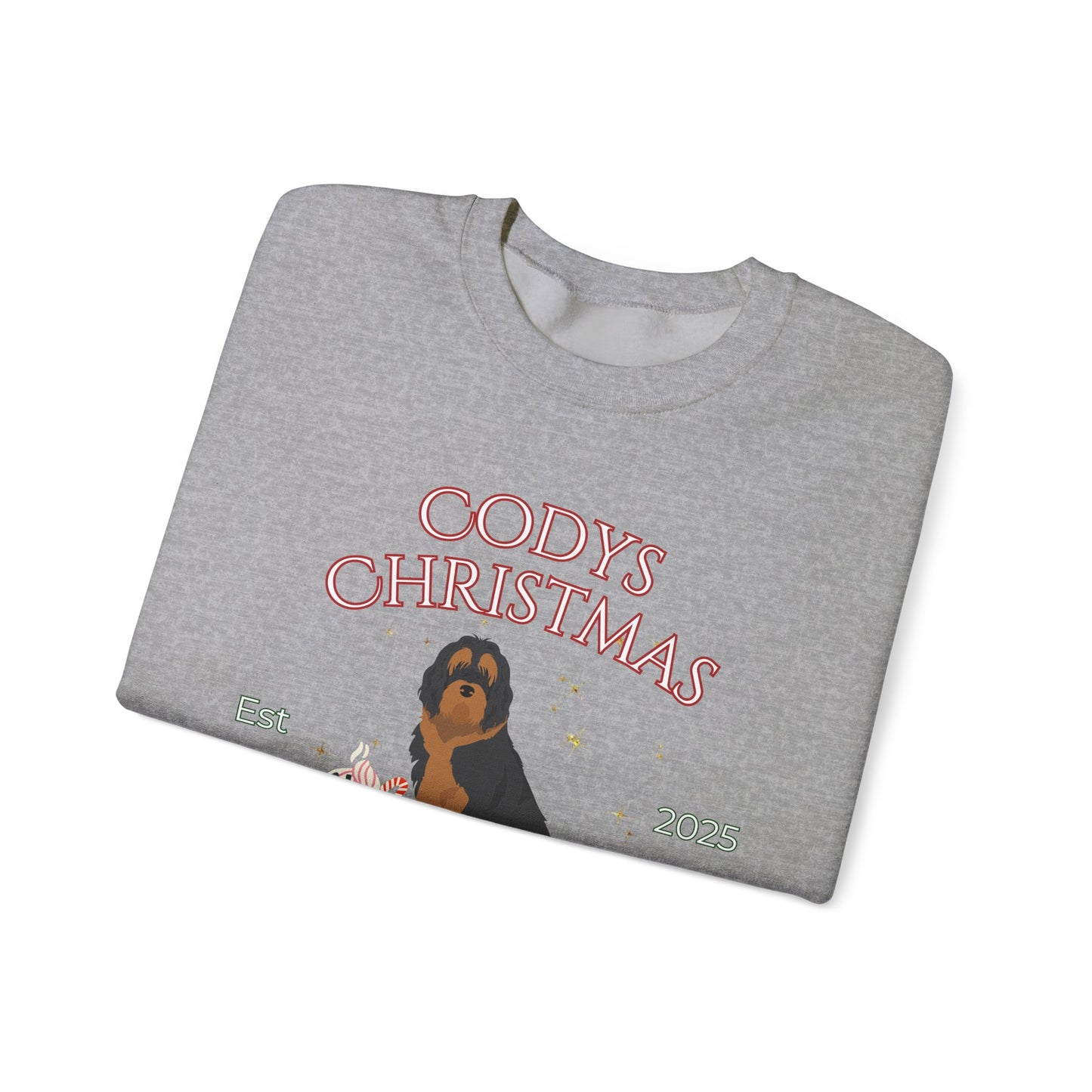 Otterhound Dog Christmas Social Club Unisex Heavy Blend Crewneck Sweatshirt Custom Name
