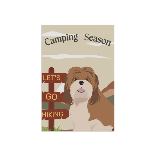 Lhasa Apso Dog Camping Garden Flag