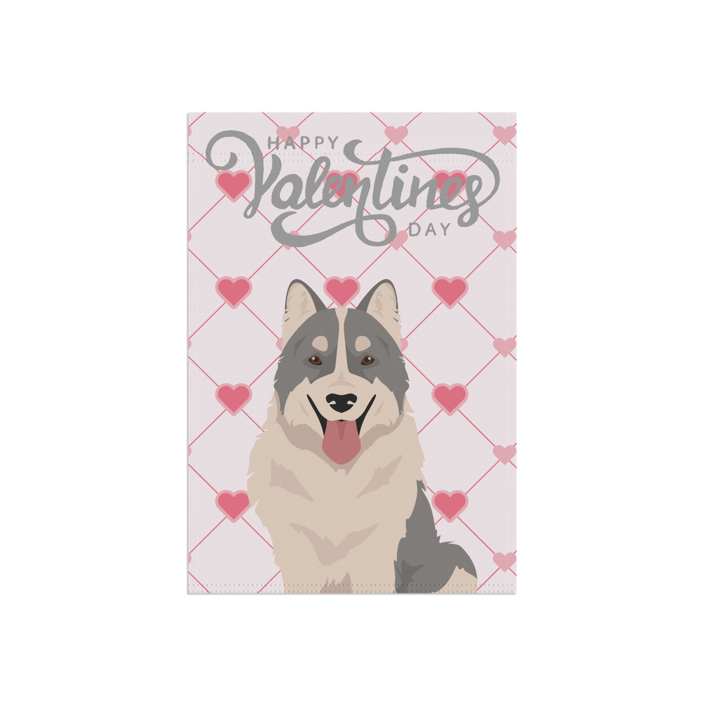 Thai Bangkaew Dog Valentines Day Garden Flag