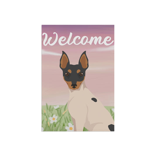 Toy Fox Terrier Dog Welcome Garden Flag