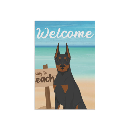 Doberman Pinscher Dog Garden Flag