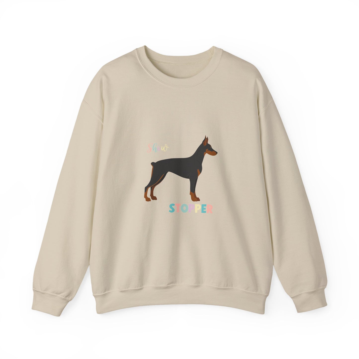 Doberman Pinscher Dog Unisex Heavy Blend Crewneck Sweatshirt