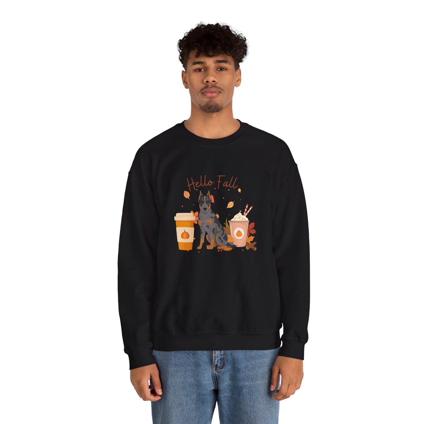 Beauceron Dog Fall Halloween Unisex Heavy Blend Crewneck Sweatshirt