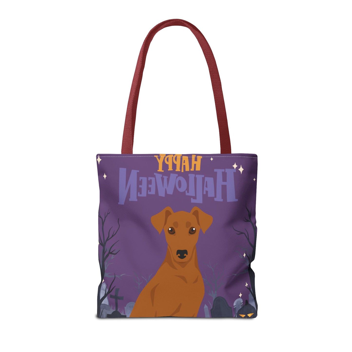 German Pinscher Dog Happy Halloween Tote Bag 16x16