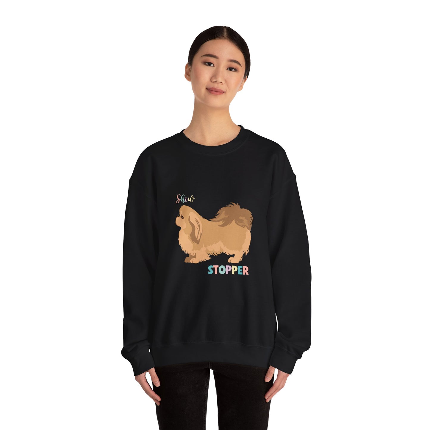Pekingese Dog Unisex Heavy Blend Crewneck Sweatshirt