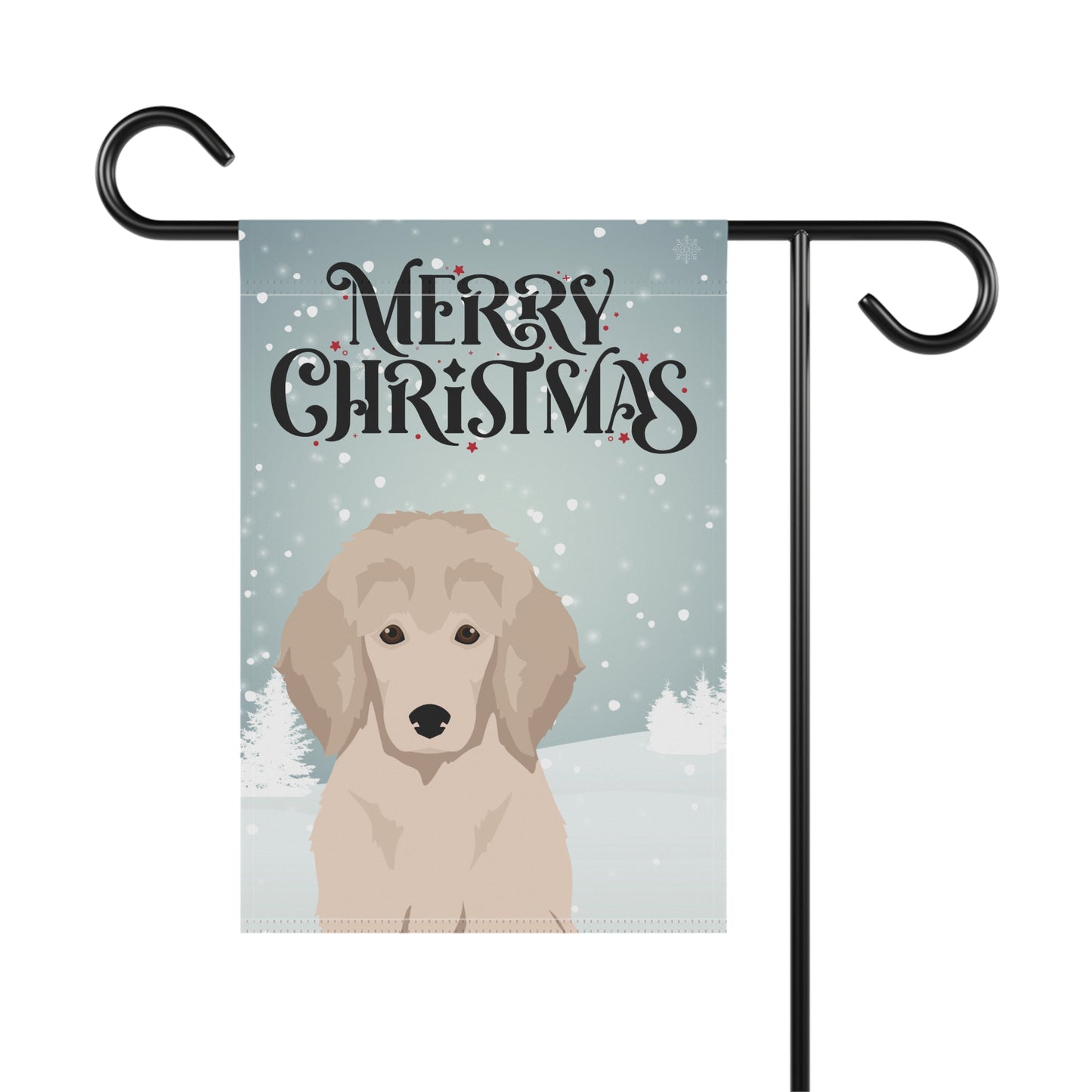 Standard Poodle Dog Garden Flag