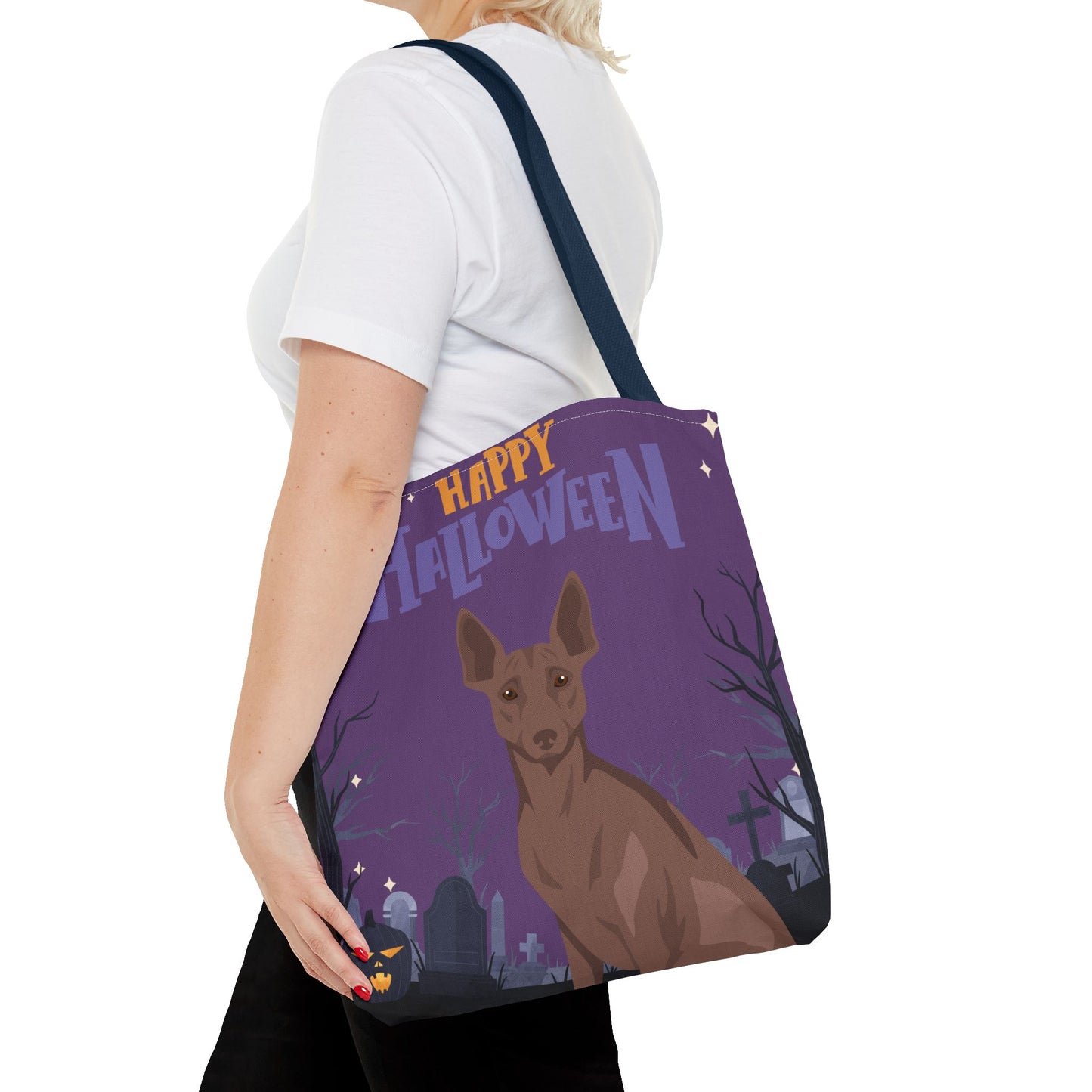 Peruvian Inca Orchid Dog Happy Halloween Tote Bag 16x16