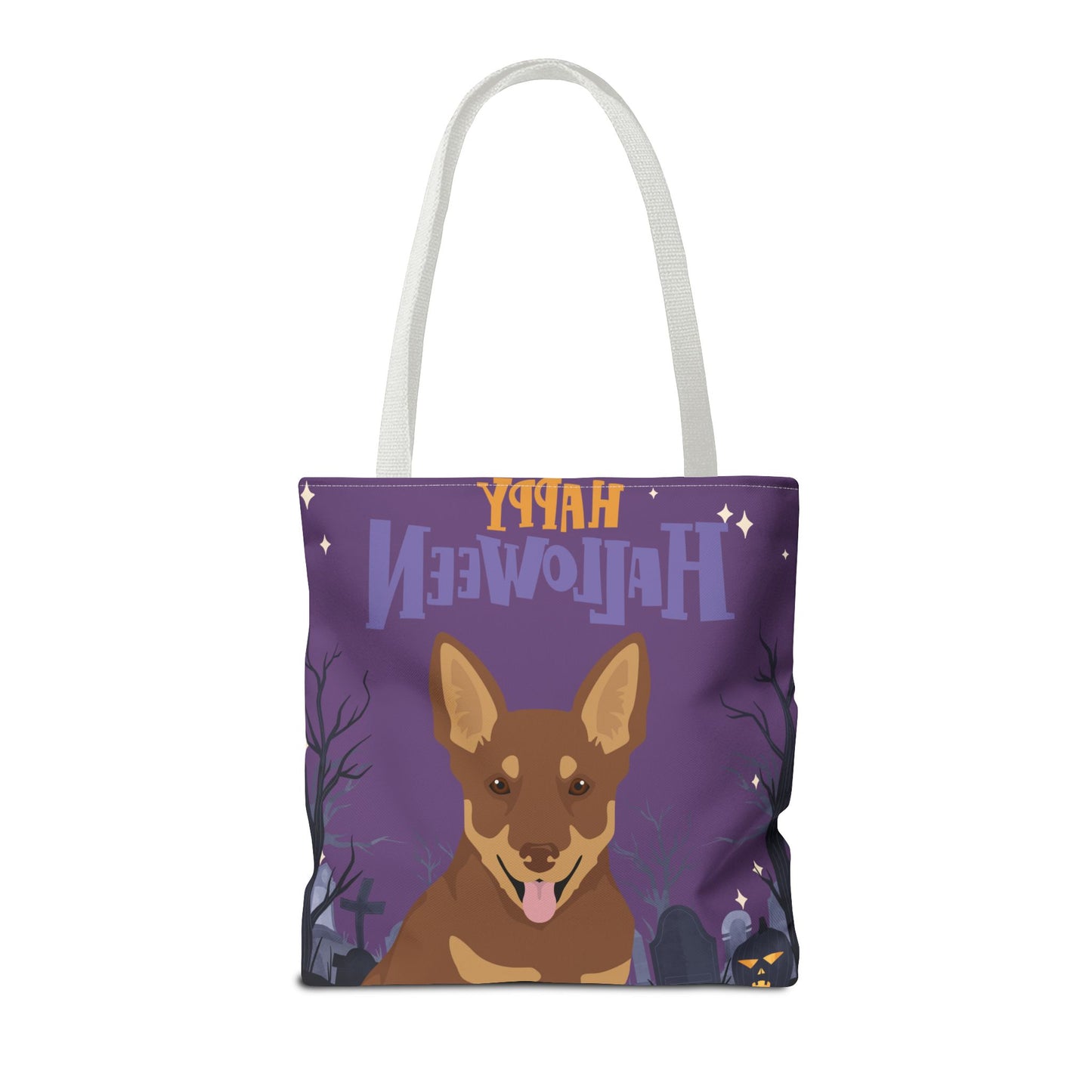 Lancashire Heeler Dog Happy Halloween Tote Bag 16x16