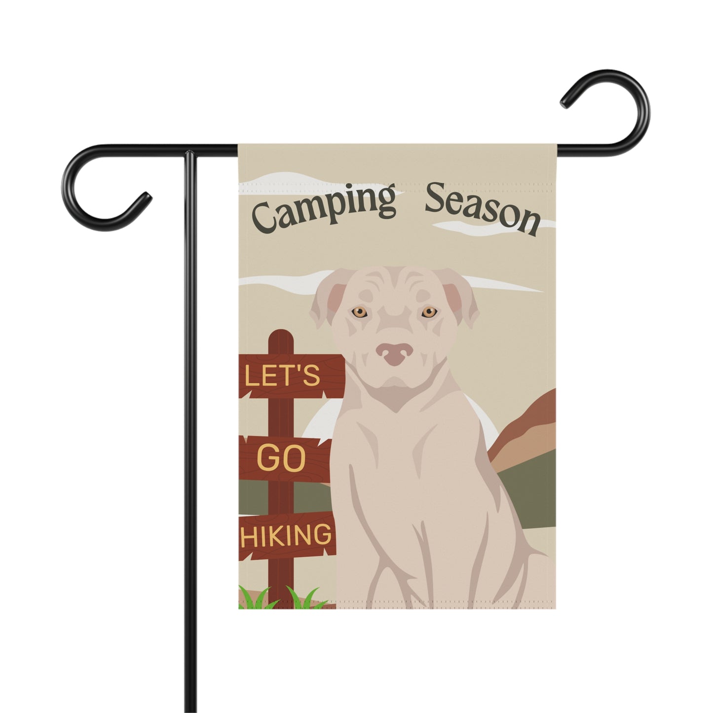 American Staffordshire Terrier Dog Camping Garden Flag