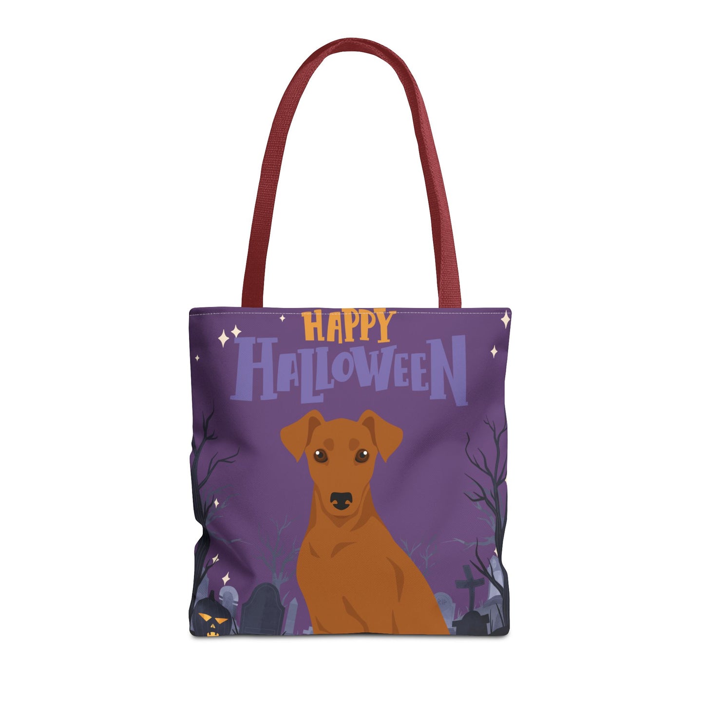 German Pinscher Dog Happy Halloween Tote Bag 16x16