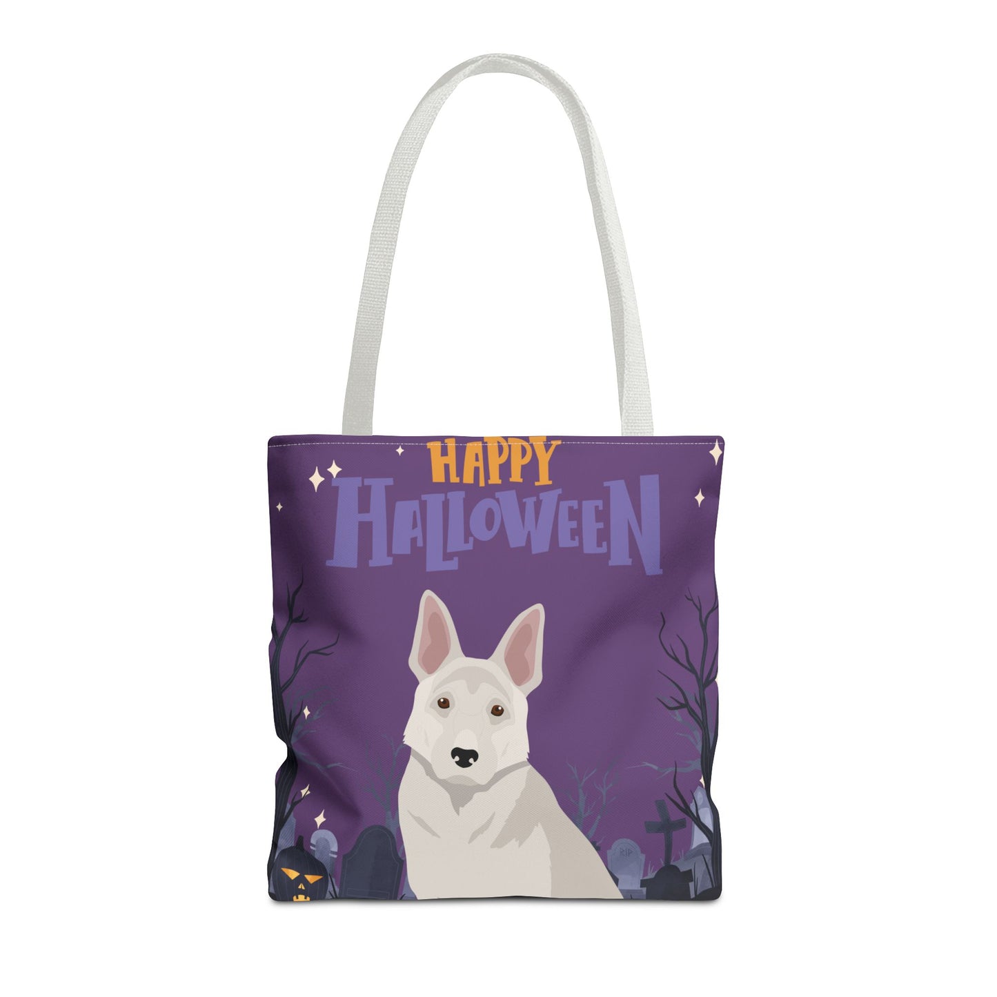 German Shepherd Dog Happy Halloween Tote Bag 16x16