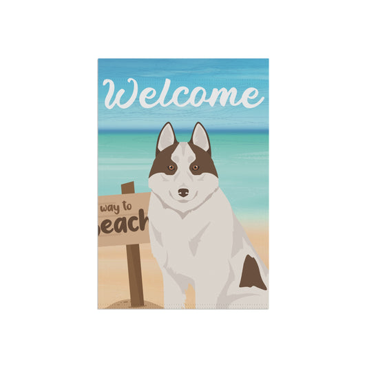 Siberian Husky Dog Garden Flag