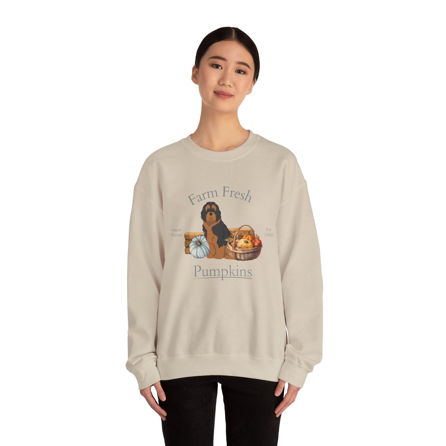 Otterhound Dog Fall Farm Fresh Unisex Heavy Blend Crewneck Sweatshirt