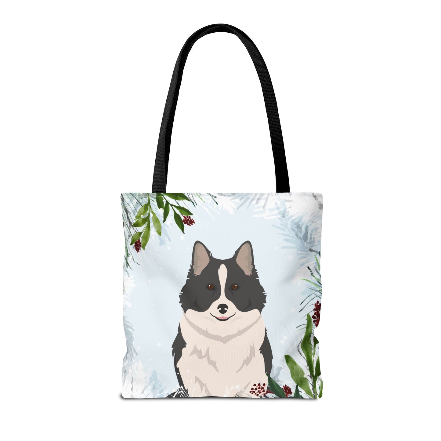 Icelandic Sheepdog Dog Christmas Holiday Tote Bag 16x16