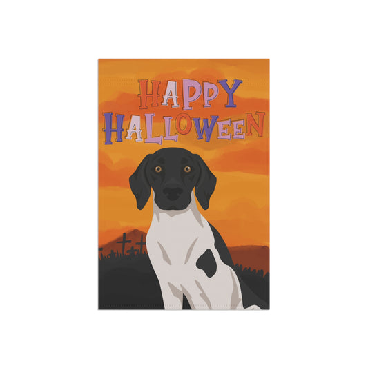 German Shorthaired Pointer Dog Halloween Garden Flag