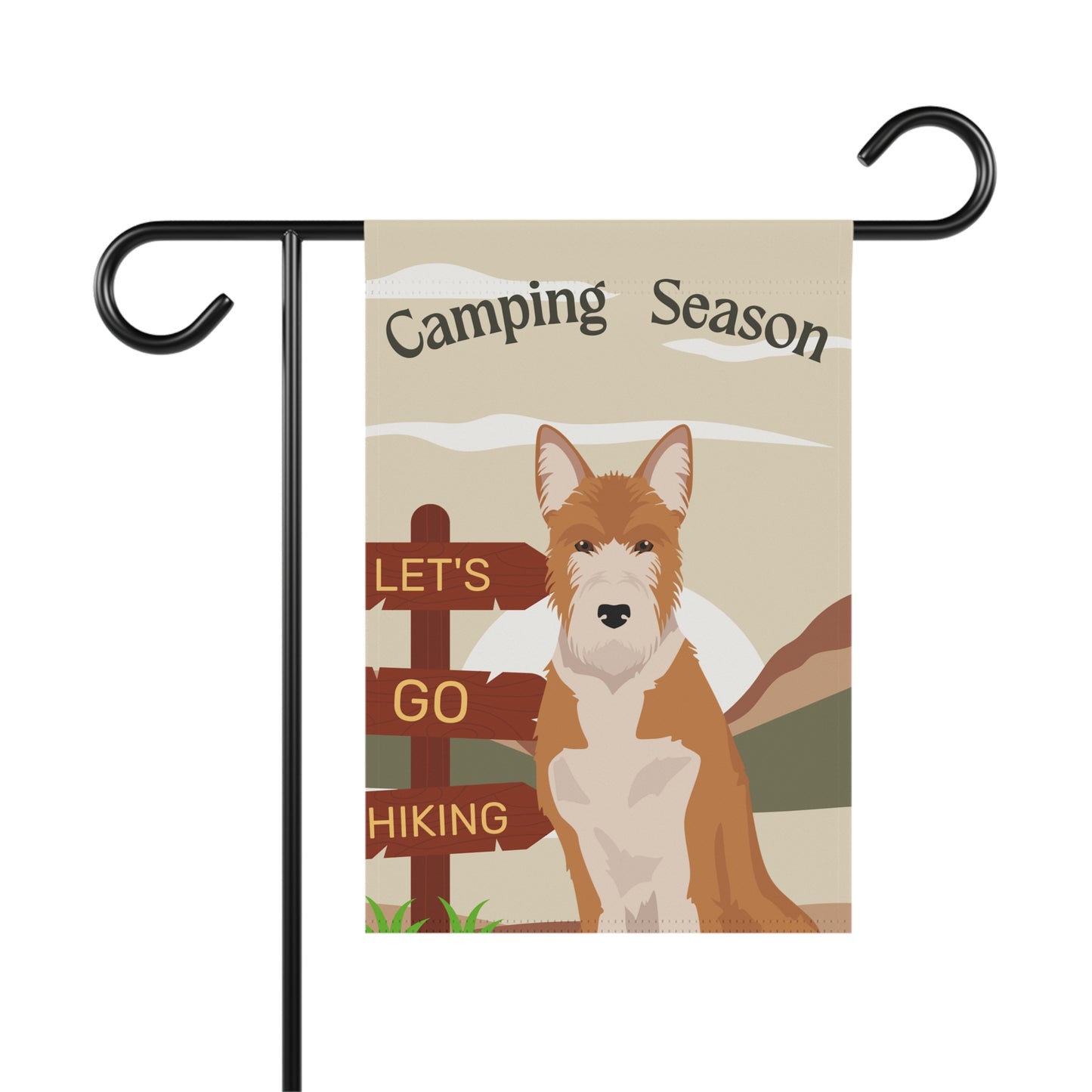 Portuguese Podengo Dog Camping Garden Flag