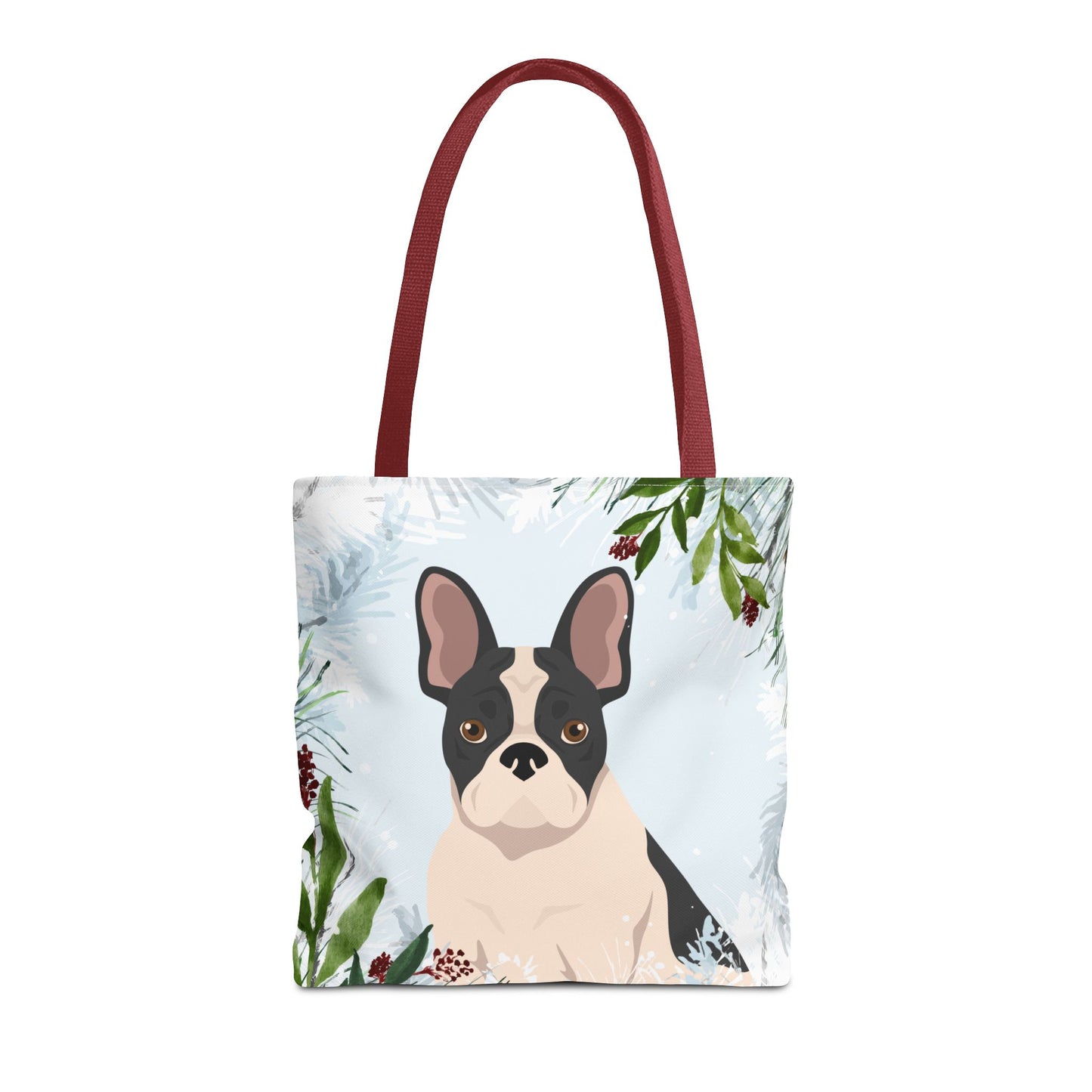 French Bulldog Dog Christmas Holiday Tote Bag 16x16