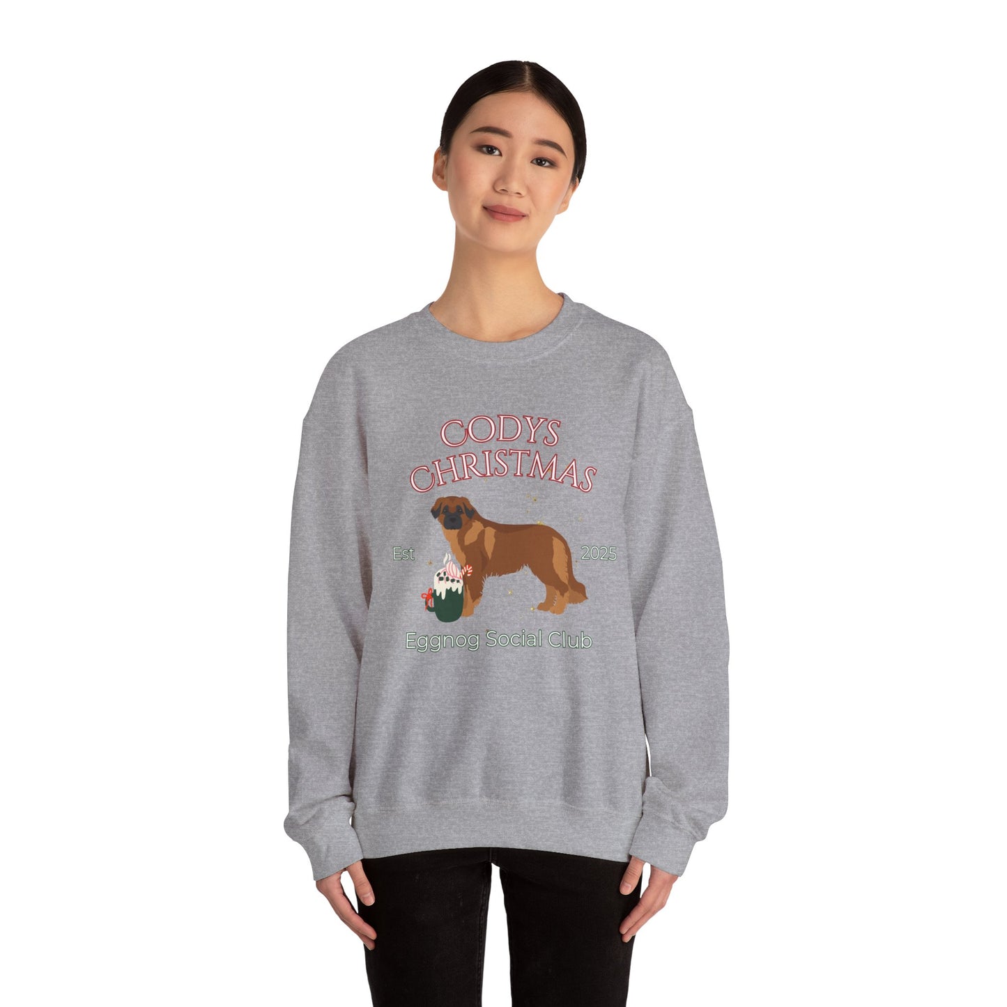 Estrela Mountain Dog Dog Christmas Social Club Unisex Heavy Blend Crewneck Sweatshirt Custom Name