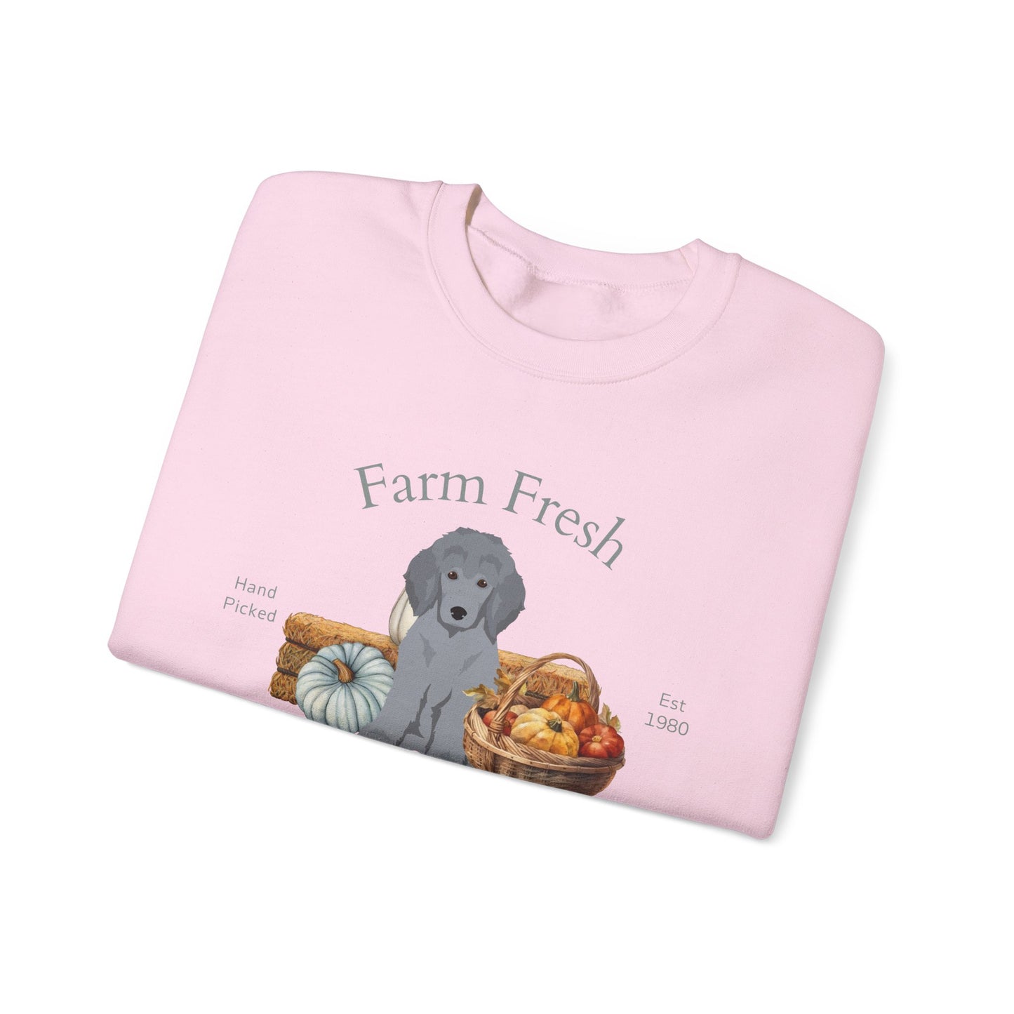 Poodle Dog Fall Farm Fresh Unisex Heavy Blend Crewneck Sweatshirt