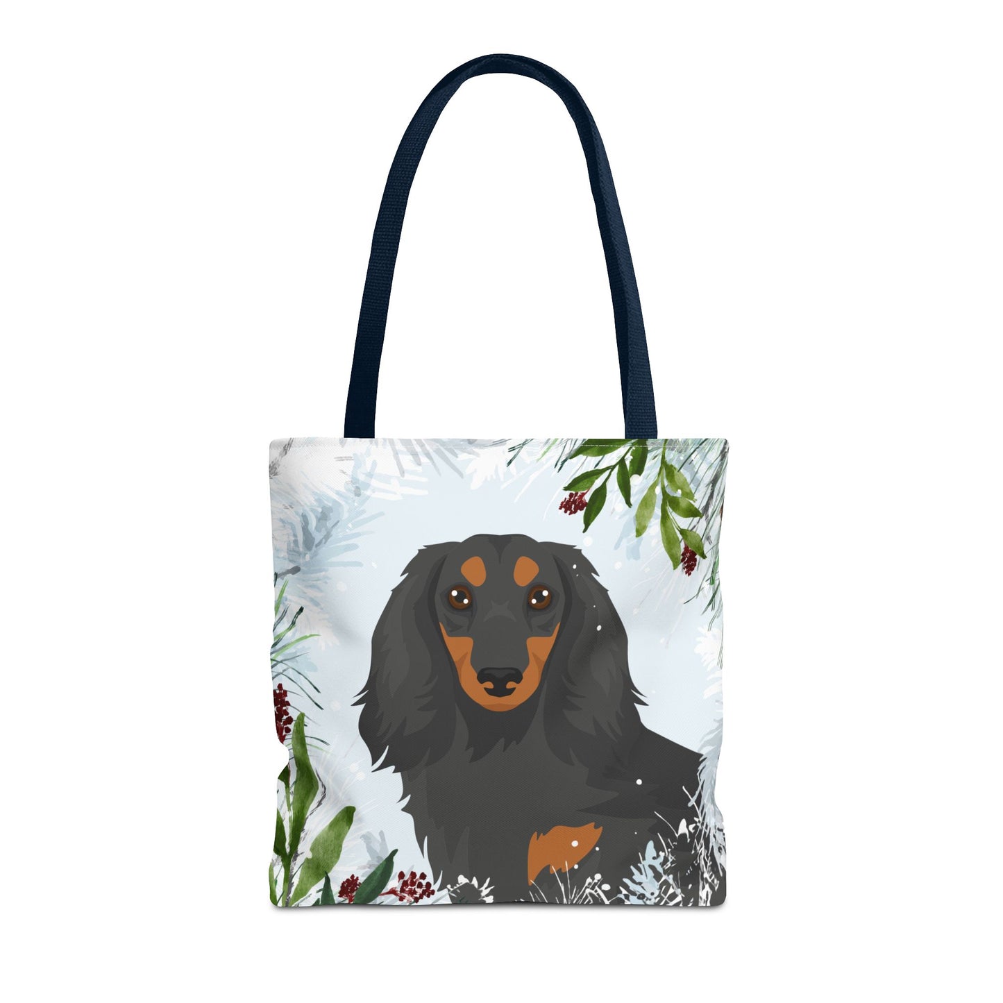 Dachshund Dog Christmas Holiday Tote Bag 16x16
