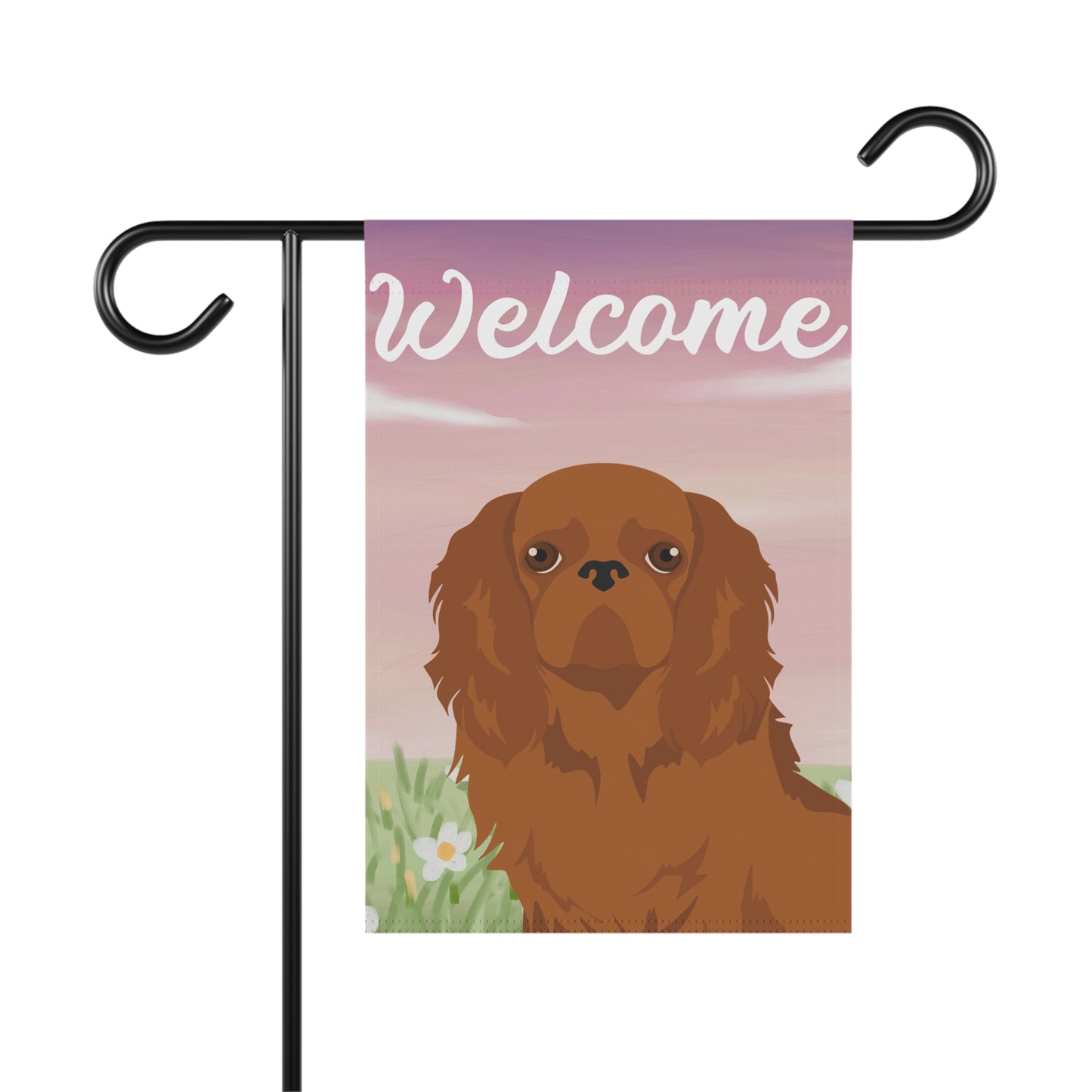 English Toy Dog Welcome Garden Flag