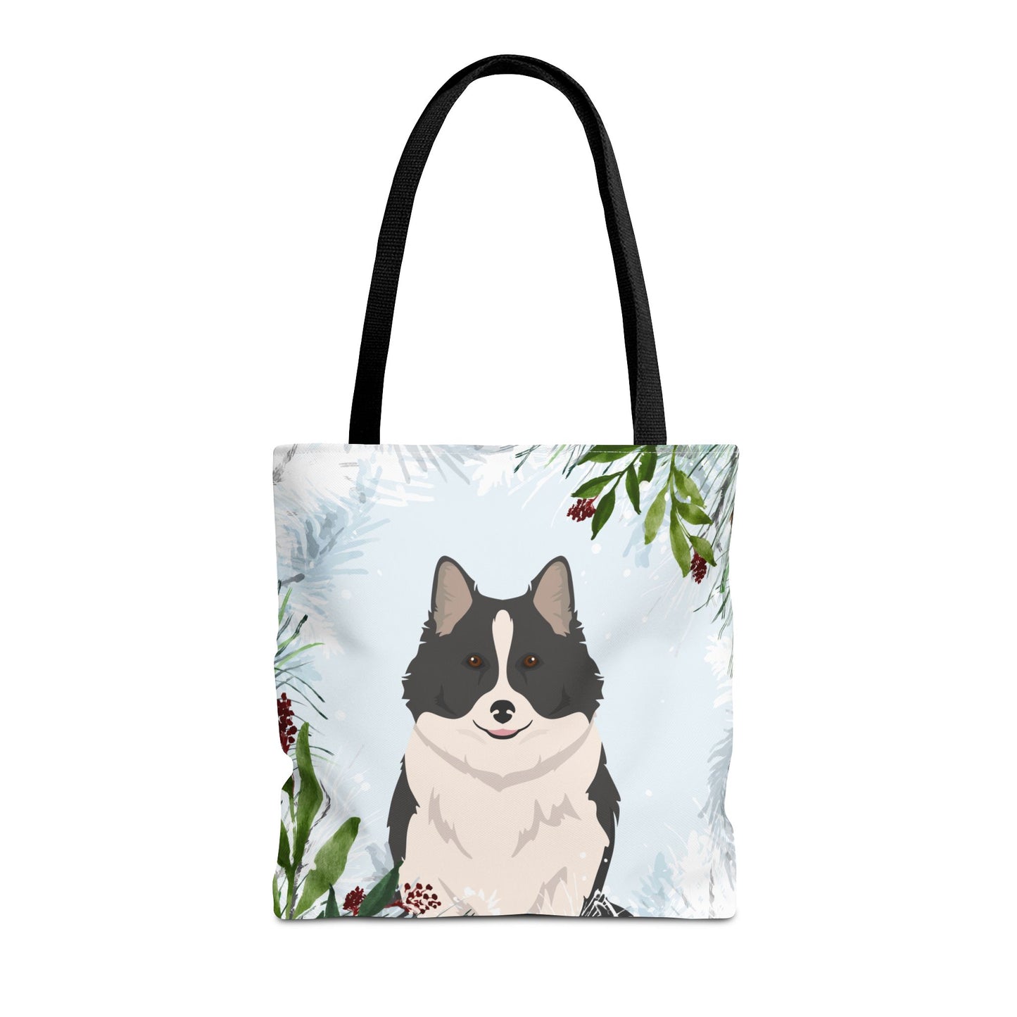 Icelandic Sheepdog Dog Christmas Holiday Tote Bag 16x16