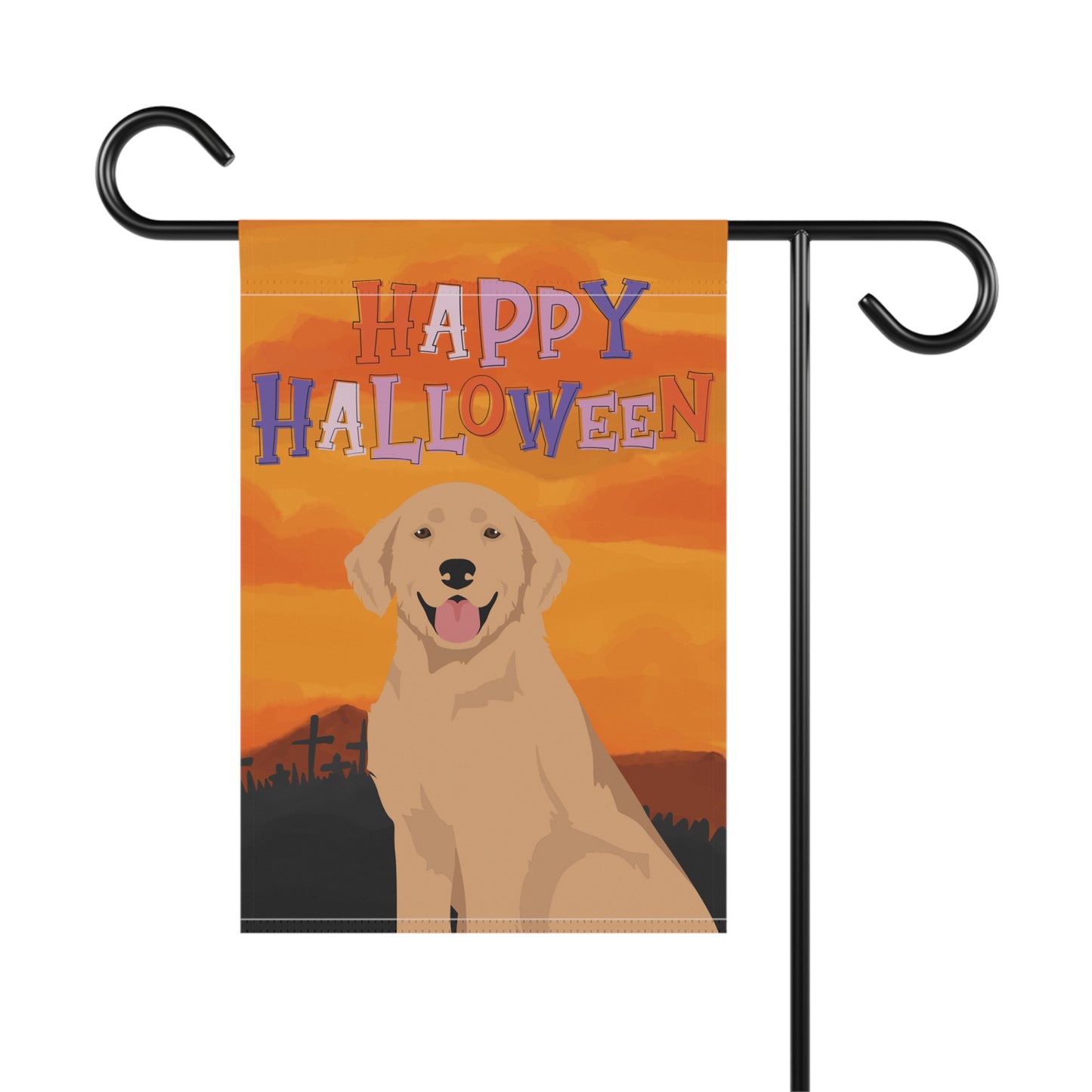 Hovawart Dog Halloween Garden Flag