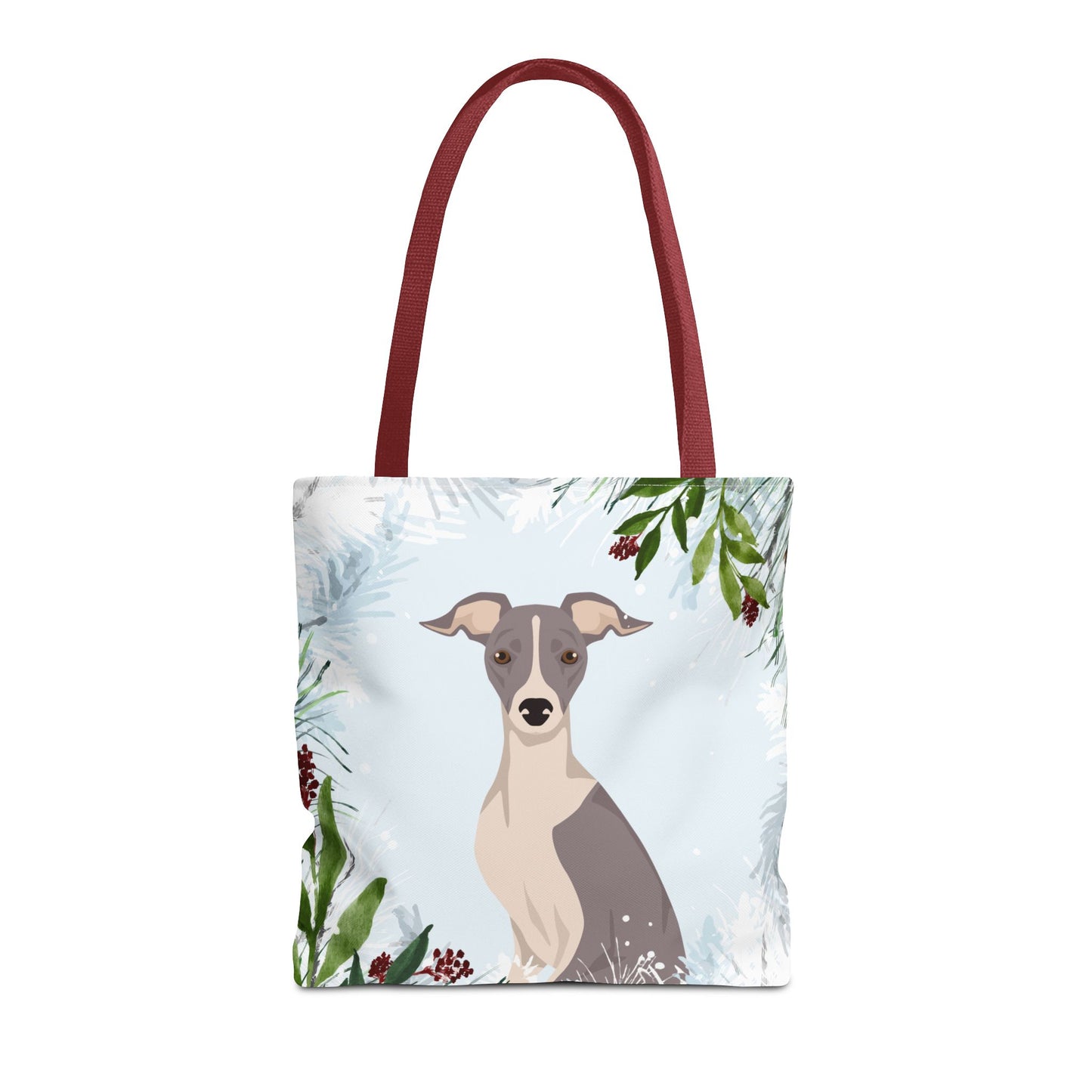 Italian Greyhound Dog Christmas Holiday Tote Bag 16x16